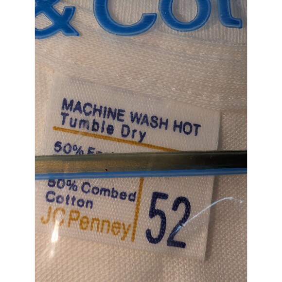 Vintage JC Penney Men’s V-Neck T-Shirts 3 Pack 3XL NWT 1970s  Big And Tall - Picture 6 of 7